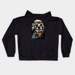 Saint joseph with child jesus Kids Hoodie